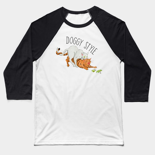 Doggy style Baseball T-Shirt by Bertoni_Lee